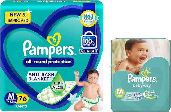 Pampers Diapers Medium 9pcs